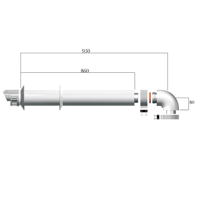 Centrala termica pe gaz in condensare, murala, Ariston Clas One 24 Wi-Fi + kit evacuare
