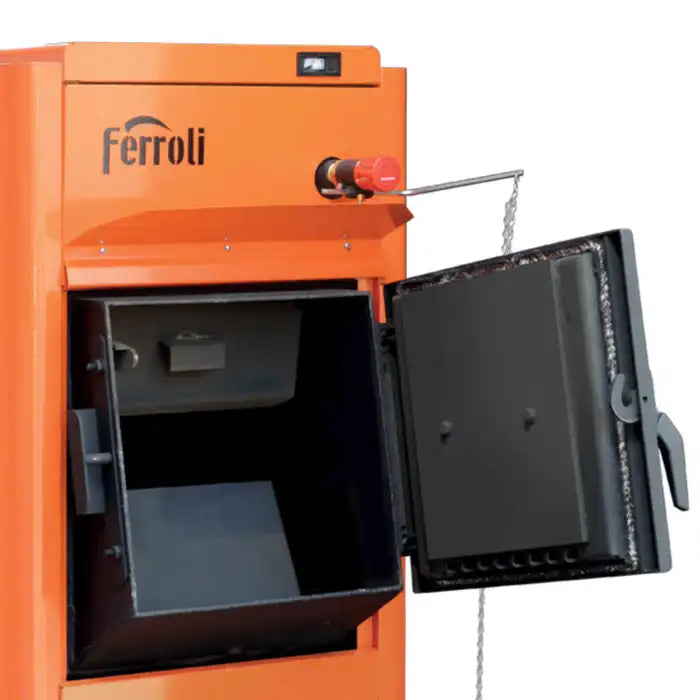 Cazan pe lemne, carbune, brichete Ferroli FSB Pro N 25 kW