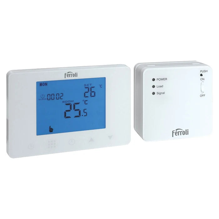 Termostat de ambient neprogramabil wireless Ferroli FER209