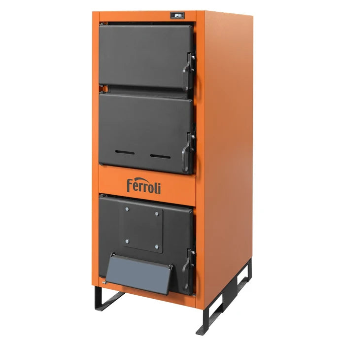 Cazan pe lemne, carbune, brichete Ferroli Jar 50 kW