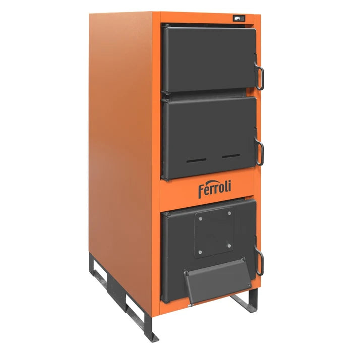 Cazan pe lemne, carbune, brichete Ferroli Jar 25 kW