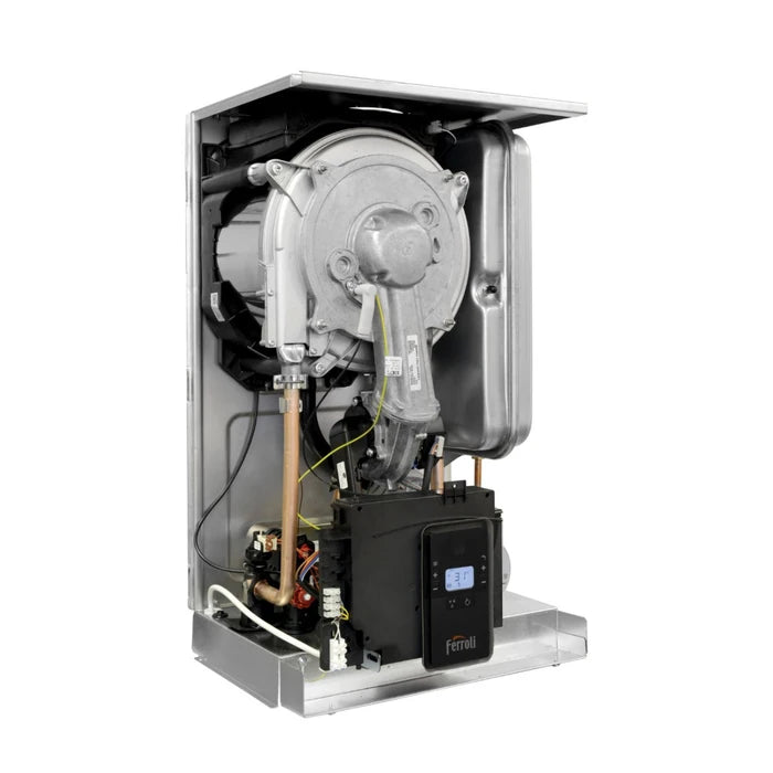 Centrala termica pe gaz in condensare, murala, Ferroli Bluehelix Alpha 24C, compatibila GPL,  fara kit evacuare