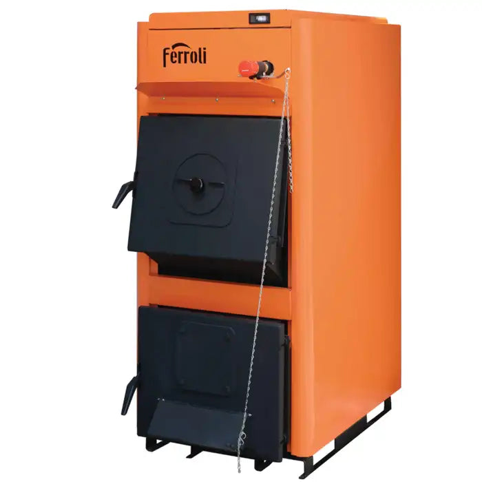 Cazan pe lemne, carbune, brichete Ferroli FSB Pro N 30 kW